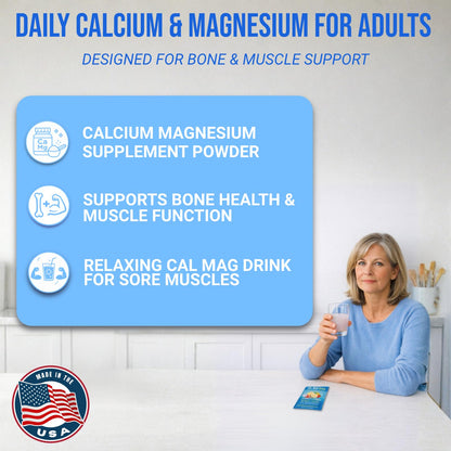 Dr. Price’s Cal-Mag Vites – Strawberry Lemon, 30 Packs | Calcium Magnesium Powder Packets + Vitamin D3, K & Boron | Calming Bone & Muscle Support for Kids & Adults | Doctor-Formulated, Made in USA - Maple Wellness Supplements