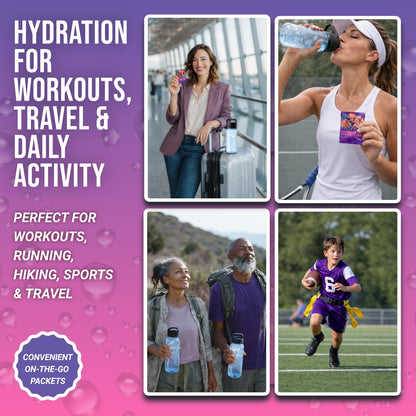 Dr. Price’s Electrolytes Hydration Powder Packets – Blueberry Pomegranate, 30 Packs | Sugar Free Electrolyte Drink Mix, 72+ Trace Minerals, Manganese - Maple Wellness Supplements