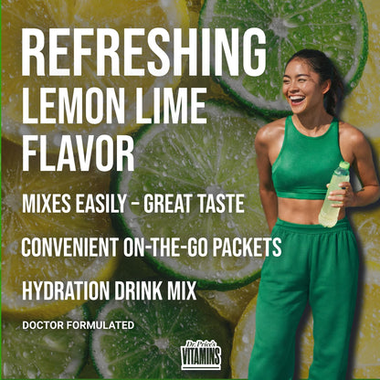 Dr. Price’s Electrolytes Powder Packets – Lemon Lime, 30 Packs | Sugar Free Electrolytes | Hydration Drink Mix, 72+ Trace Minerals, Manganese | Keto Electrolytes, Vegan, Doctor-Formulated, Made in USA - Maple Wellness Supplements