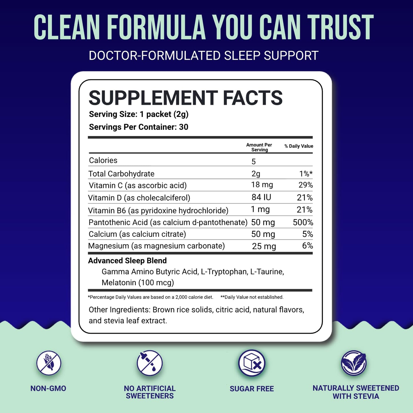 Dr. Price’s Natural Sleep Aid Powder – Berry-Citrus, 30 Packs | Sleep Powder Drink Mix with Magnesium, Microdose Melatonin & Tryptophan | Sleep Support for Adults | Doctor-Formulated, Made in USA - Maple Wellness Supplements