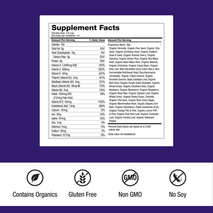 Dr. Schulze's SuperFood Ultra - Plant-Based Superfood Powder for Active Lifestyle Support - Vital Nutrients - Natural Ingredients - Gluten-Free & Dairy-Free - Vegan - 17.4 oz (13 Servings) - 2 Pack - Maple Wellness Supplements