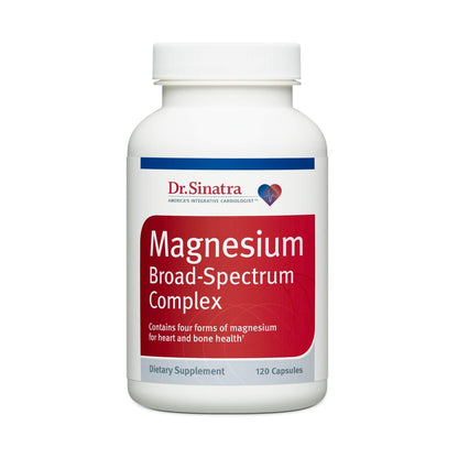 Dr. Sinatra's Magnesium-Broad-Spectrum Complex with Magnesium Glycinate and Citrate for Healthy Blood Pressure Levels and Blood Flow (400 mg) - Maple Wellness Supplements