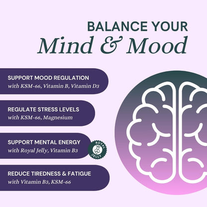 Dr Sosnowski's Hormone Balance | Multivitamin for Women to Support Hormonal Regulation, Energy, Mental Clarity & Skin | Bee Propolis, Ashwagandha, Dong Quai, Magnesium, B6 Vitamins | 60 Capsules - Maple Wellness Supplements