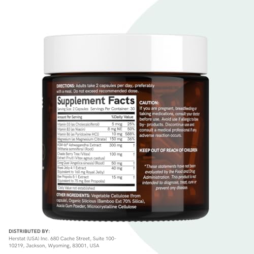 Dr Sosnowski's Hormone Balance | Multivitamin for Women to Support Hormonal Regulation, Energy, Mental Clarity & Skin | Bee Propolis, Ashwagandha, Dong Quai, Magnesium, B6 Vitamins | 60 Capsules - Maple Wellness Supplements