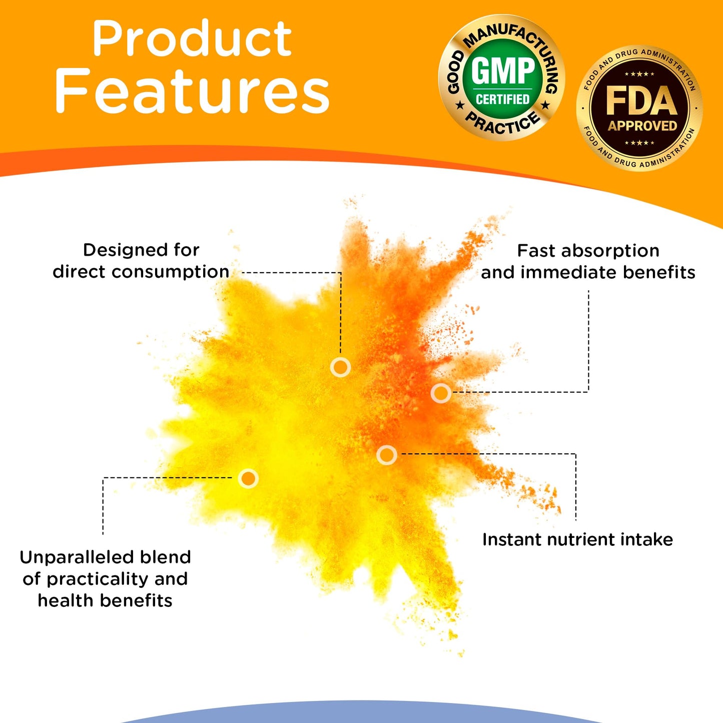 Dr. T On-the-go Packs – Immune System Formula – No Water Needed, Direct-to-Mouth – with Vitamins C, E, Zinc & Selenium – Supports Daily Wellness, Vitality & Overall Health – Orange, 30 Packs - Maple Wellness Supplements