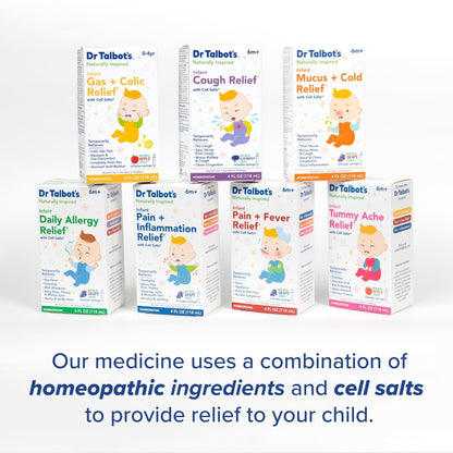 Dr. Talbot's Infant Daily Allergy Relief Liquid Medicine, Naturally Inspired for Babies, Includes Syringe, Grape Juice Flavor, Purple, 4 Fl Oz - Maple Wellness Supplements