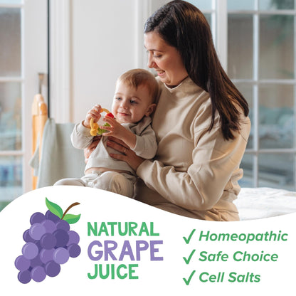 Dr. Talbot's Infant Pain and Fever Relief Liquid Medicine - 4 fl oz - 6+ Months - Grape Juice Flavor - No Alcohol, Dyes, or Parabens - Baby Essentials - Maple Wellness Supplements