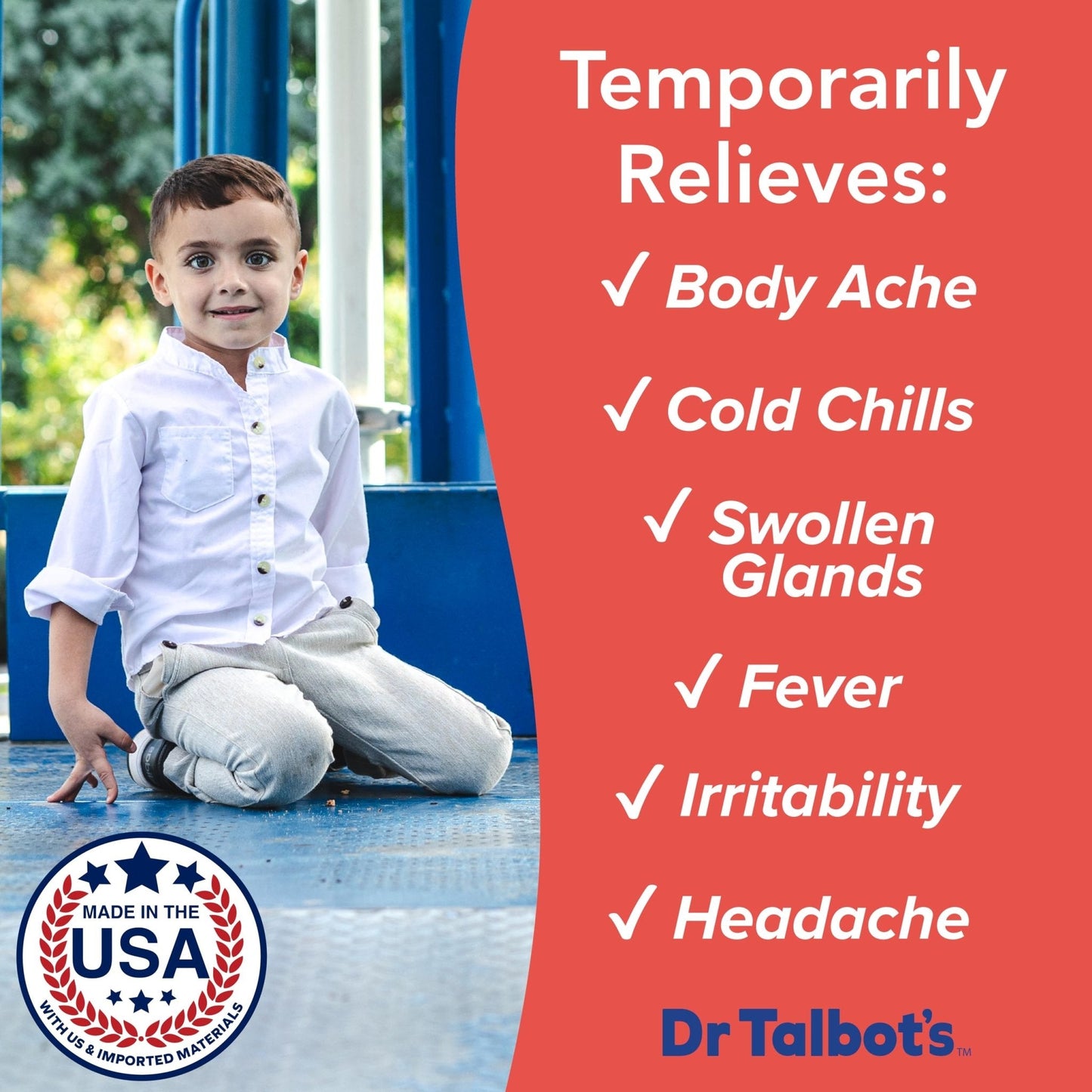 Dr. Talbot's Infant Pain and Fever Relief Liquid Medicine - 4 fl oz - 6+ Months - Grape Juice Flavor - No Alcohol, Dyes, or Parabens - Baby Essentials - Maple Wellness Supplements