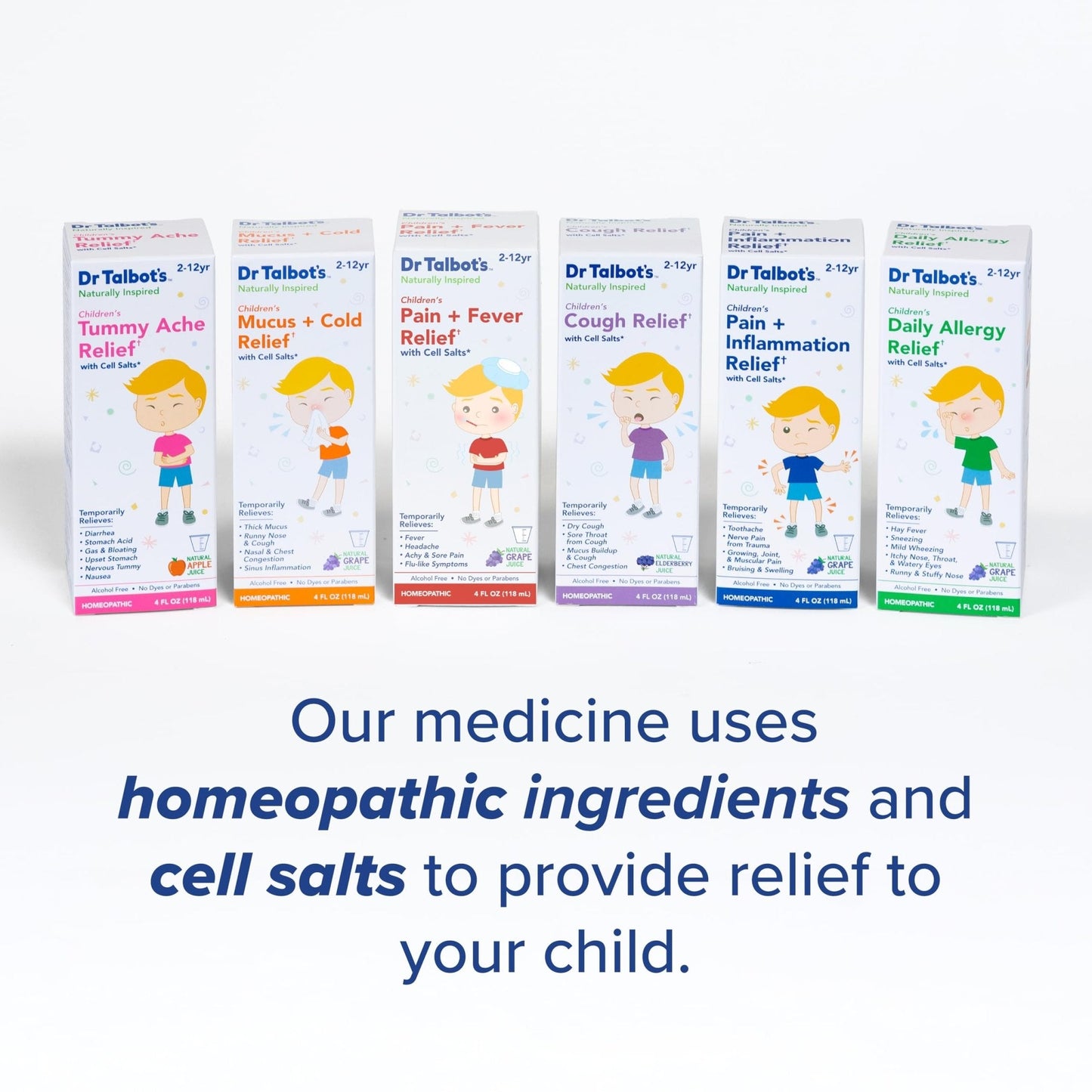 Dr. Talbot's Pain + Inflammation Relief Liquid Medicine for Children, Includes Dosage Cup, Grape Juice Flavor, 4 Fl Oz (Packaging May Vary) - Maple Wellness Supplements