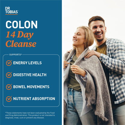Dr. Tobias Colon Cleanse - Constipation Relief & Gut Health Support for Women & Men | 14 Day Colon Cleanser for a Gentle Colon Detox - Maple Wellness Supplements