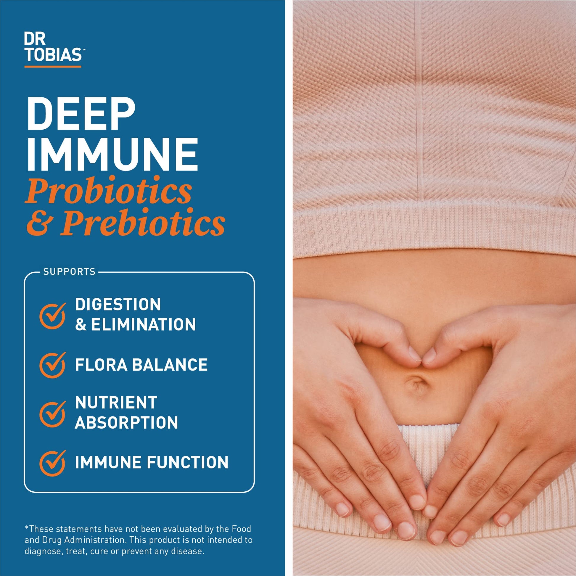 Dr. Tobias Deep Immune Probiotics & Prebiotics, 4.4 Billion CFU Probiotics for Women - Maple Wellness Supplements