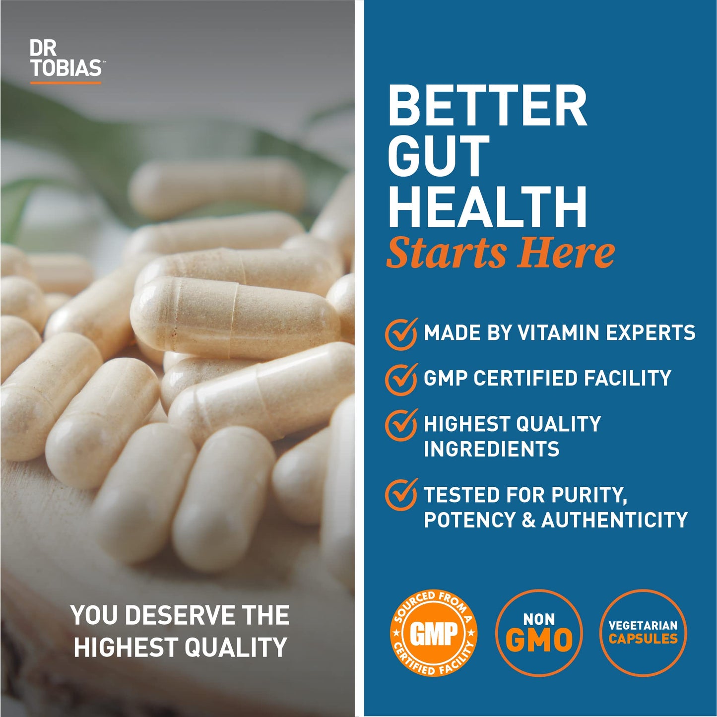 Dr. Tobias Deep Immune Probiotics & Prebiotics, 4.4 Billion CFU Probiotics for Women - Maple Wellness Supplements