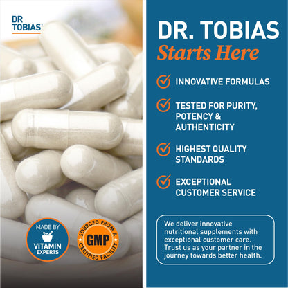 Dr. Tobias DIM Complex, Hormone Balance for Women & Men, DIM Supplement with BioPerine, Broccoli Extract & Calcium D-Glucarate Estrogen Detox Balance Complex, Non-GMO, Vegan, 60 Capsules - Maple Wellness Supplements