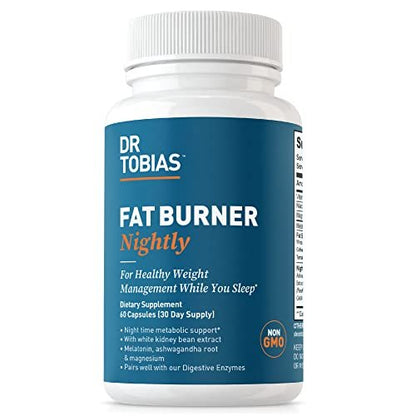 Dr. Tobias Fat Burner Nightly, Night Time Metabolic Support with White Kidney Bean Extract - Maple Wellness Supplements