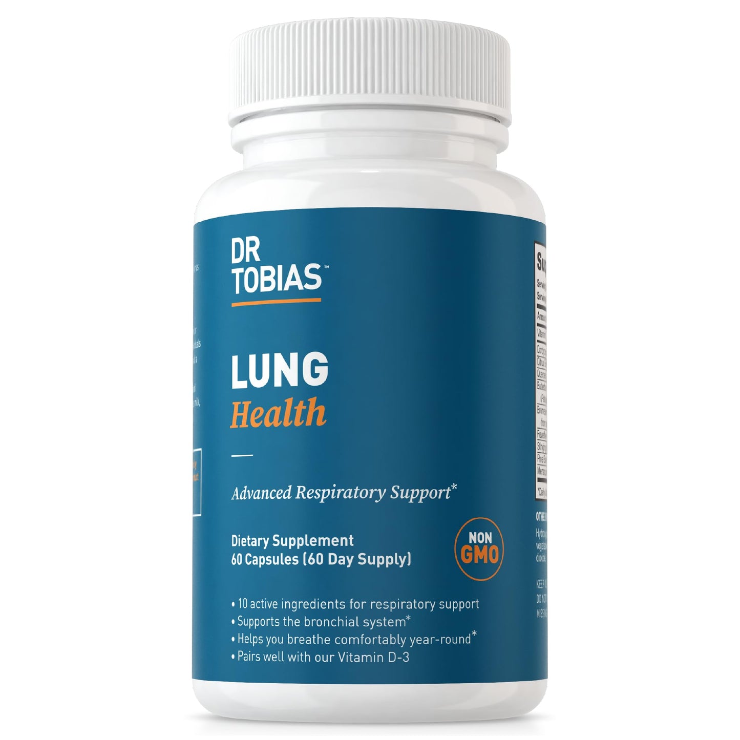 Dr. Tobias Lung Health, Lung Support Supplement with Vitamin C, Butterbur, Quercetin - Maple Wellness Supplements