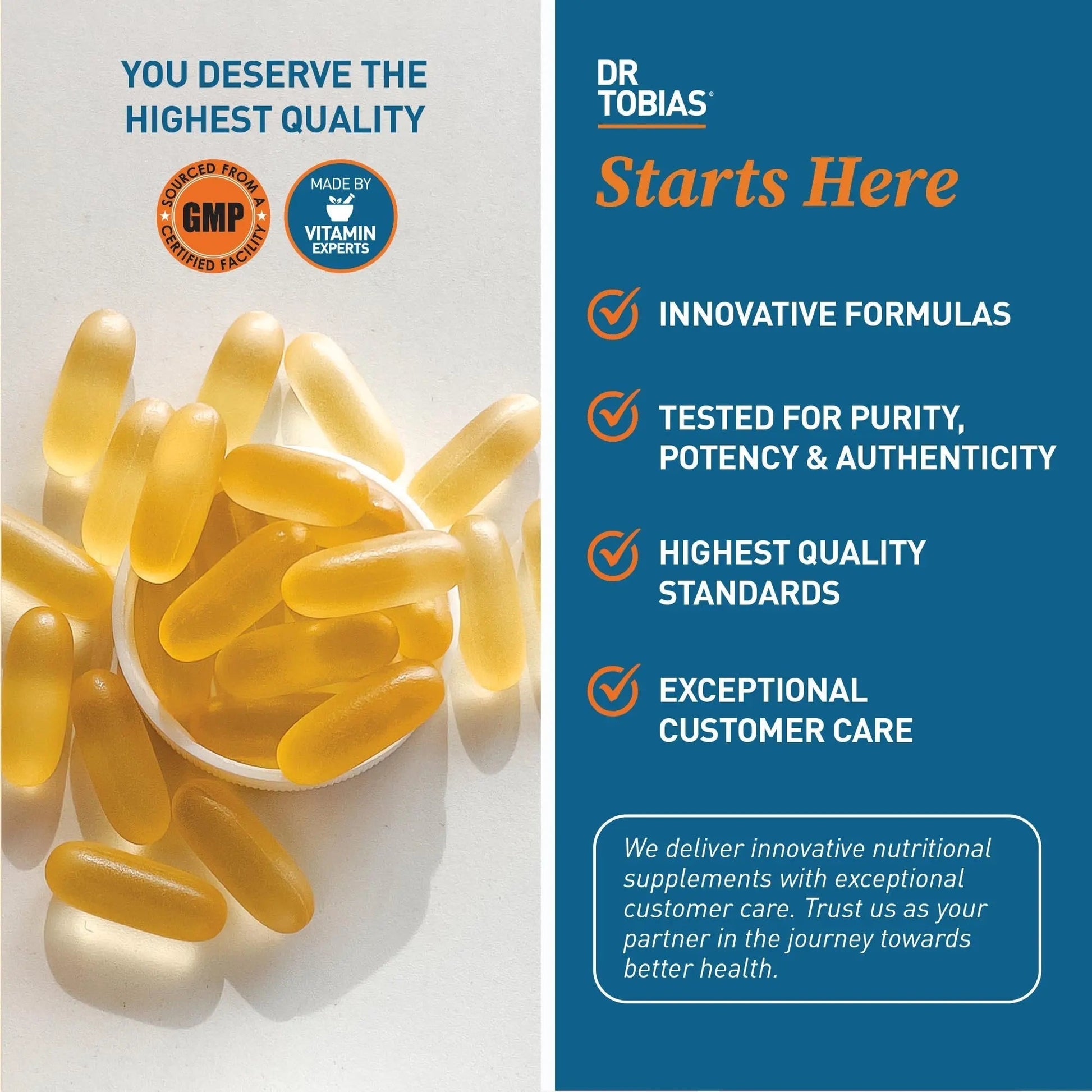 Dr. Tobias Omega 3 Fish Oil 2000mg Triple Strength with 800mg EPA 600mg DHA Per Serving | Fish Oil Omega 3 Supplements for Heart Brain & Immune Support - 180 Softgels (90 Servings) - Maple Wellness Supplements