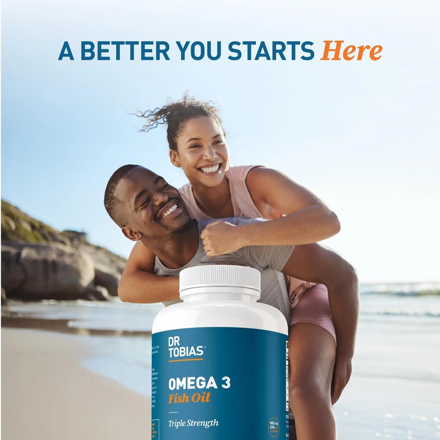 Dr. Tobias Omega 3 Fish Oil 2000mg Triple Strength with 800mg EPA 600mg DHA Per Serving | Fish Oil Omega 3 Supplements for Heart Brain & Immune Support - 180 Softgels (90 Servings) - Maple Wellness Supplements