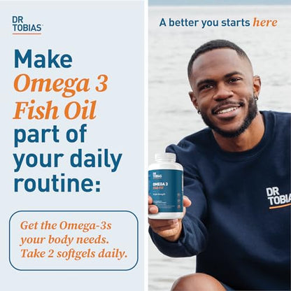 Dr. Tobias Omega-3 Fish Oil, Triple Strength, Supports Brain & Heart Health, 2000 mg - Maple Wellness Supplements