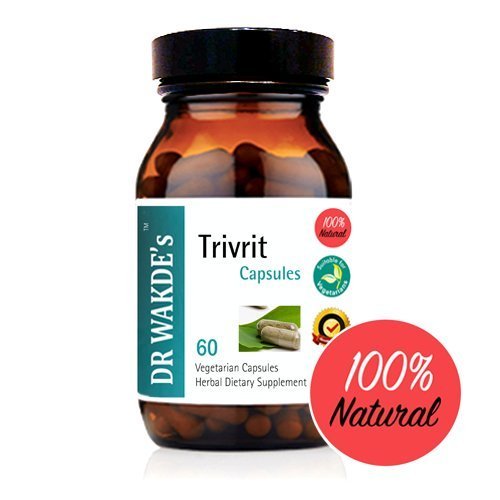 DR WAKDE'S Trivrit Capsules (Nishottar, 60 Veg Caps, Plant-Based Supplement, Ayurvedic Herb, All Natural, Vegan) - Maple Wellness Supplements