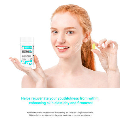 DrBioCare Collagen Peptides for Women, Beauty Vitamin & Mineral Supplement,Contains Vitamin D3, Probiotics for Women & Collagen Peptides,Vitamin B Complex,Vitamin E 180 Tablets - Maple Wellness Supplements
