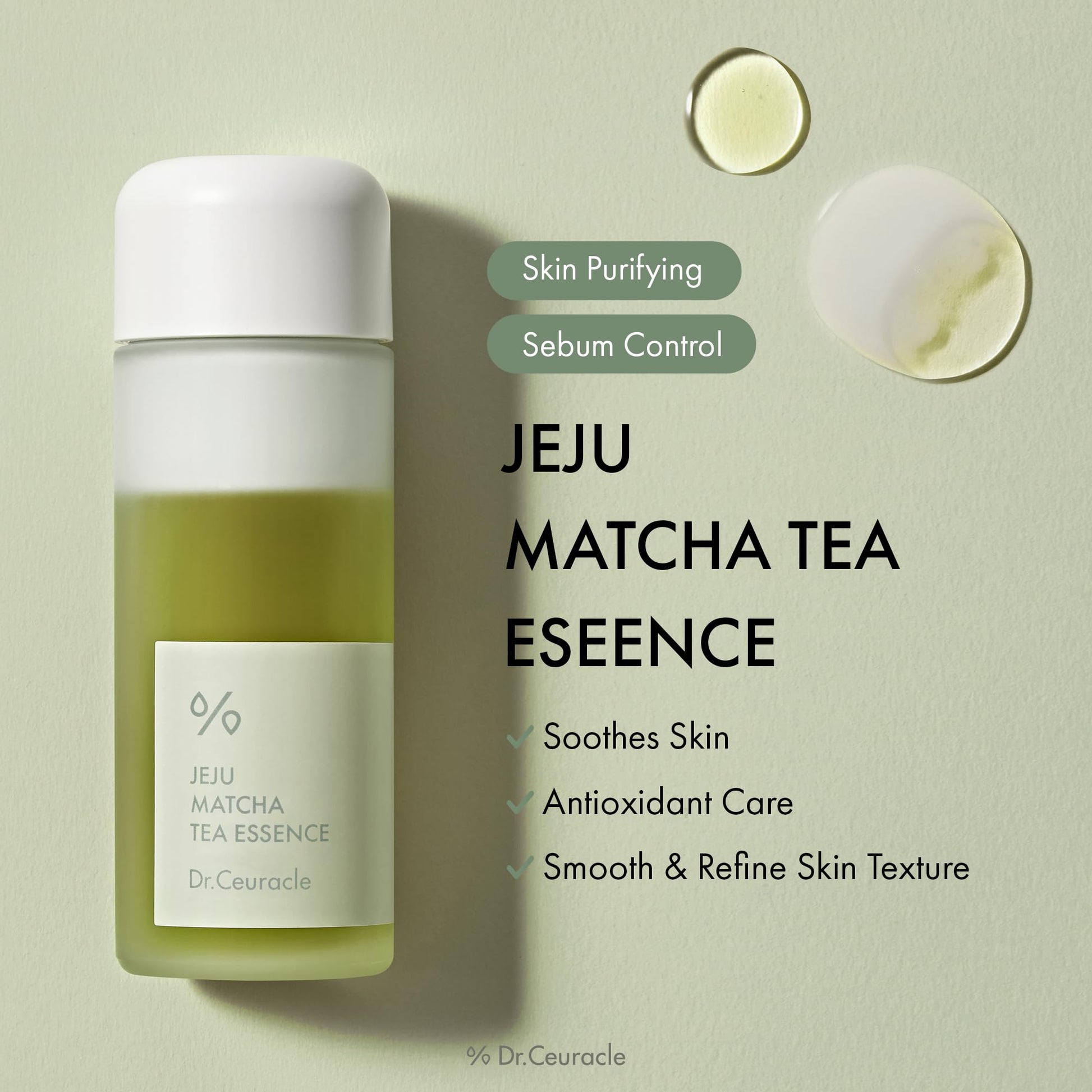 Dr.Ceuracle | Jeju Matcha Tea Essence + Vegan BHA & Matcha Ampoule - Maple Wellness Supplements