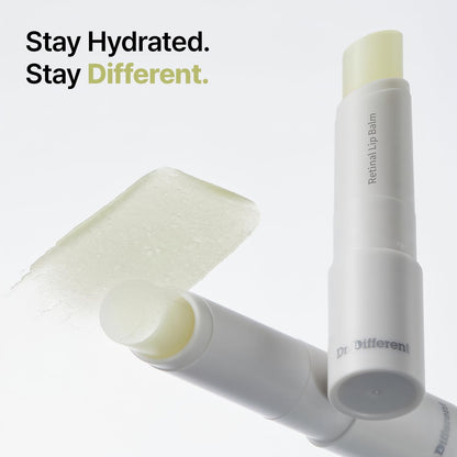 Dr.Different Retinal Lip Balm Clear, Anti-Wrinkle Lip Treatment with Deep Hydration - Maple Wellness Supplements