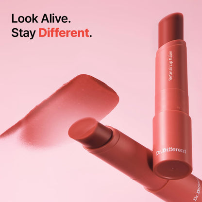 Dr.Different Retinal Lip Balm Tinted, Anti-Wrinkle Lip Treatment with Deep Hydration & Long-Lasting Moisture - Maple Wellness Supplements
