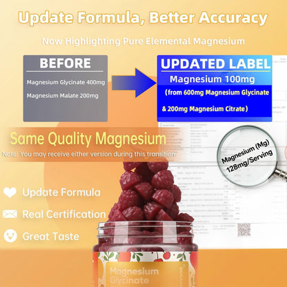 DREAVIO 90 Count Magnesium Glycinate Gummies w/Ashwagandha Supplement - Sugar Free Zinc Magnesium Glycinate - Maple Wellness Supplements