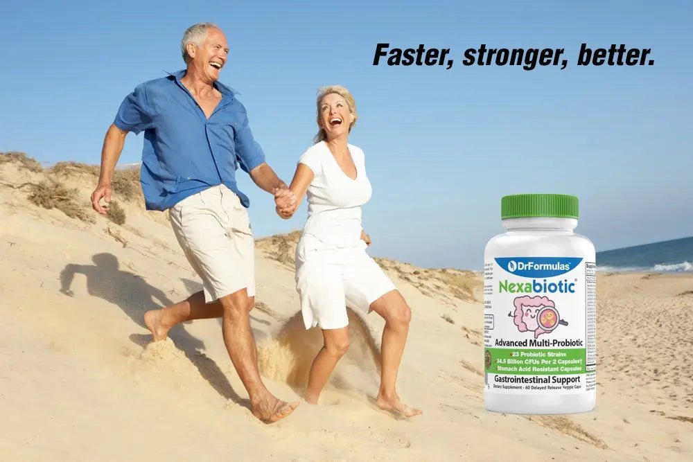 DrFormulas Nexabiotic 23 Multi Probiotic for Women and Men - Dr. formulated with Lactobacillus Acidophilus, Bifidobacterium Infantis, Saccharomyces Boulardii, 17.25 Billion CFUs - Maple Wellness Supplements