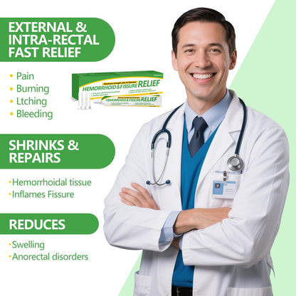 Dr.Goddyik Maximum Strength Hemorrhoid & Fissure Relief Cream Ointment with Aloe & Vitamin E - Fast Acting, Long Lasting Soothe for Itching, Burning & Fissures - Maple Wellness Supplements