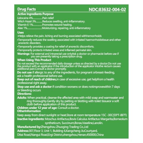 Dr.Goddyik Maximum Strength Hemorrhoid & Fissure Relief Cream Ointment with Aloe & Vitamin E - Fast Acting, Long Lasting Soothe for Itching, Burning & Fissures - Maple Wellness Supplements