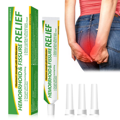 Dr.Goddyik Maximum Strength Hemorrhoid & Fissure Relief Cream Ointment with Aloe & Vitamin E - Fast Acting, Long Lasting Soothe for Itching, Burning & Fissures - Maple Wellness Supplements