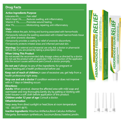 Dr.Goddyik Maximum Strength Hemorrhoid & Fissure Relief Cream Ointment with Aloe & Vitamin E - Fast Acting, Long Lasting Soothe for Itching, Burning & Fissures - Maple Wellness Supplements