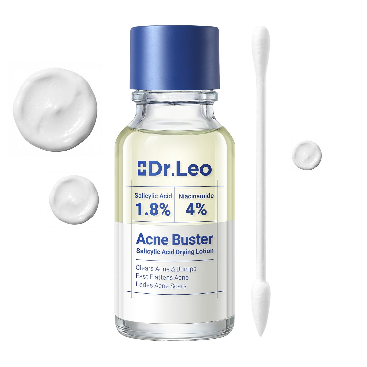 Dr.Leo 1.8% Salicylic Acid Spot Serum, Acne Treatment for Acne-Prone Sensitive Skin | Niacinamide, Fast Pimple Relief, Fades Acne Marks - Maple Wellness Supplements