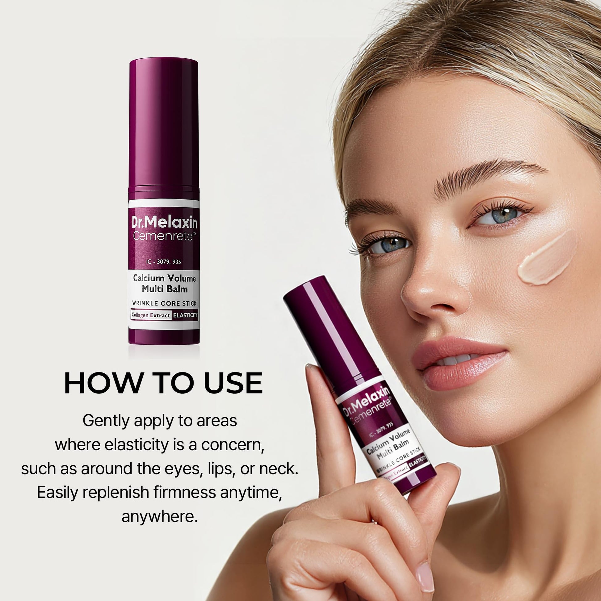 Dr.Melaxin Cemenrete Calcium Multi Balm 9g Korean Skin Care All In One Calcium Volume - Maple Wellness Supplements