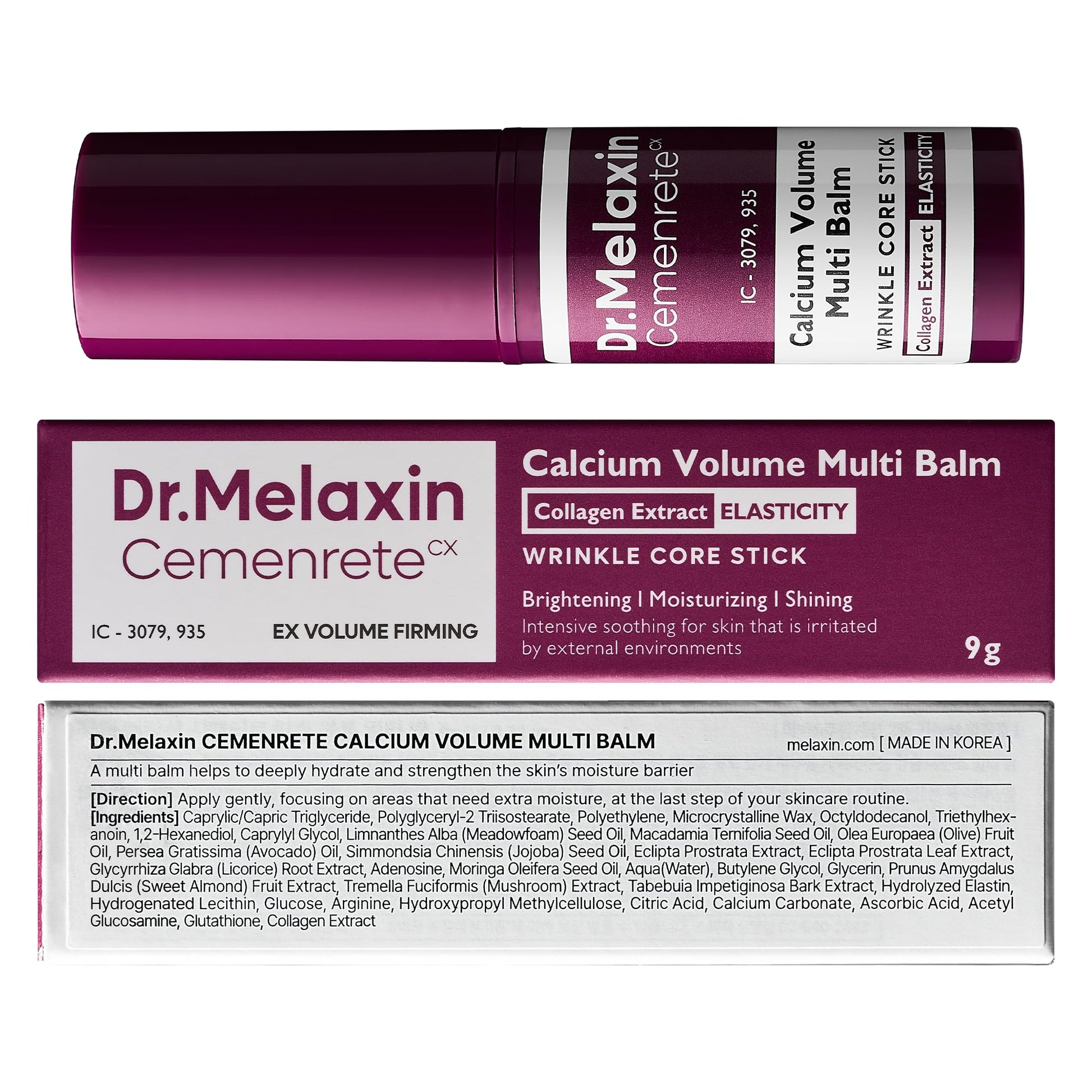 Dr.Melaxin Cemenrete Calcium Multi Balm 9g Korean Skin Care All In One Calcium Volume - Maple Wellness Supplements