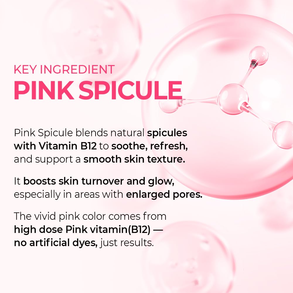 Dr.Melaxin Cyano Pink Spicule Niacinamide Serum – Vitamin B12 Pore Minimizer, Liquid Microneedle Facial Treatment - Maple Wellness Supplements