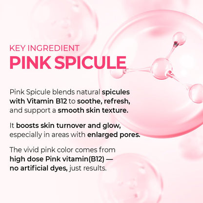Dr.Melaxin Cyano Pink Spicule Niacinamide Serum – Vitamin B12 Pore Minimizer, Liquid Microneedle Facial Treatment - Maple Wellness Supplements