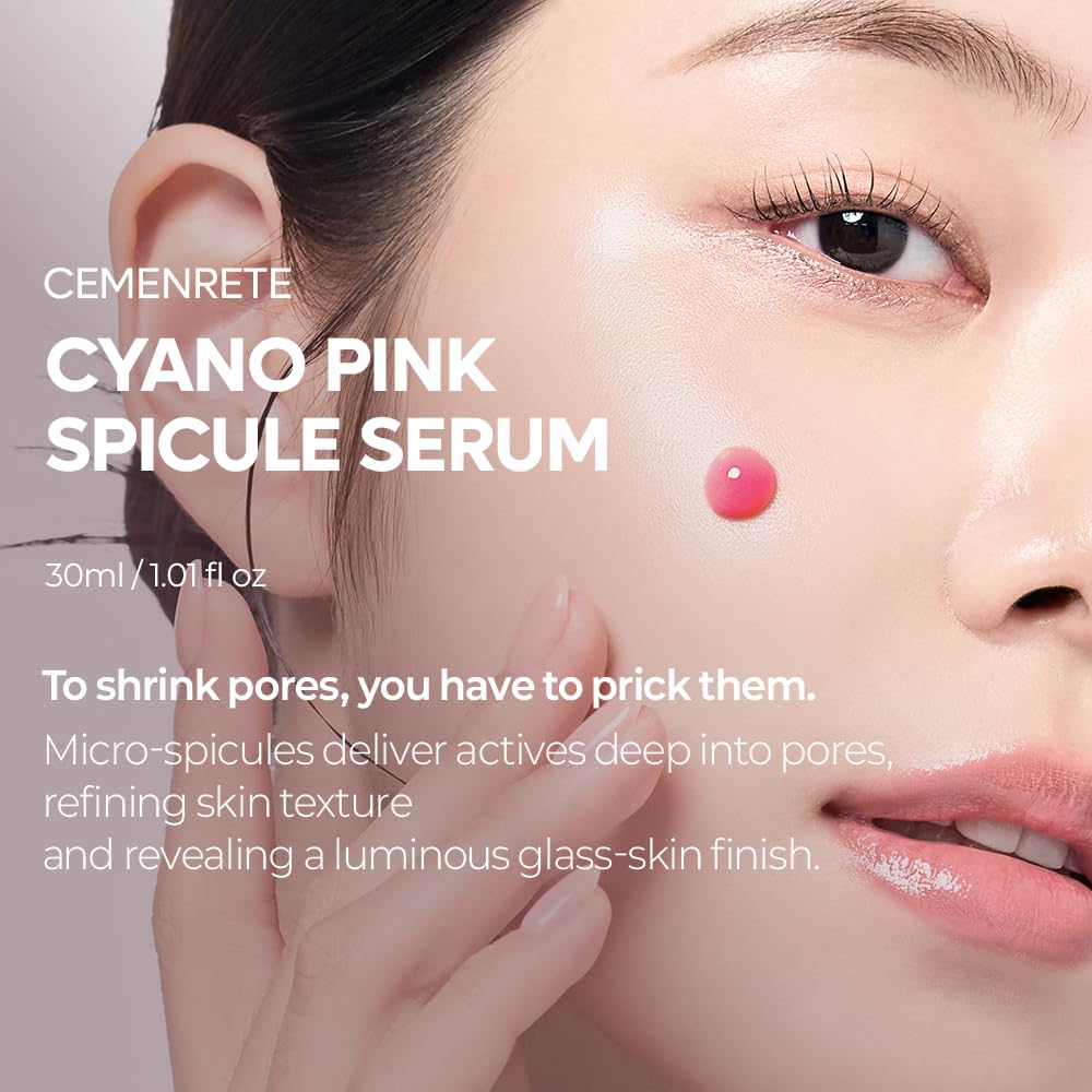 Dr.Melaxin Cyano Pink Spicule Niacinamide Serum – Vitamin B12 Pore Minimizer, Liquid Microneedle Facial Treatment - Maple Wellness Supplements