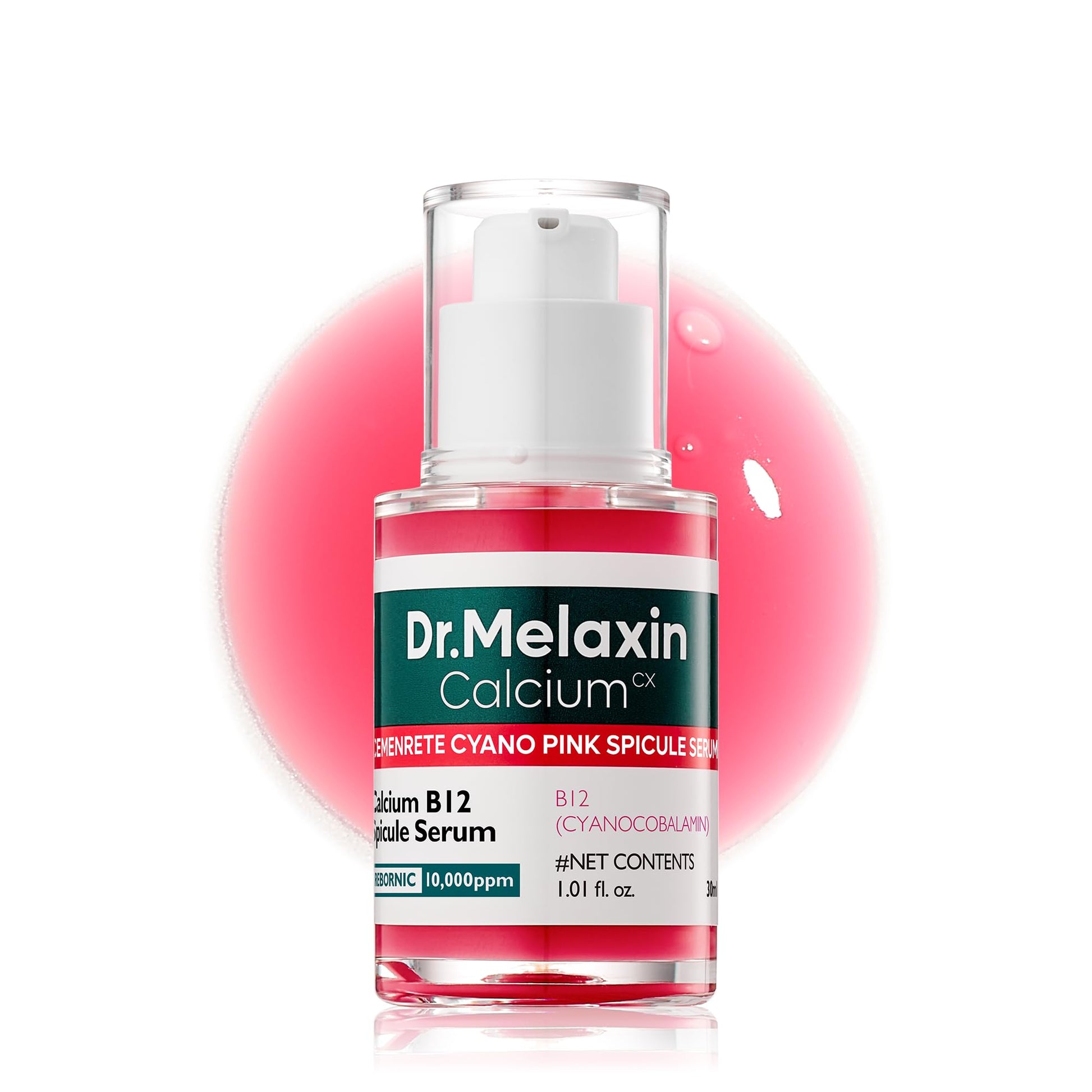 Dr.Melaxin Cyano Pink Spicule Niacinamide Serum – Vitamin B12 Pore Minimizer, Liquid Microneedle Facial Treatment - Maple Wellness Supplements