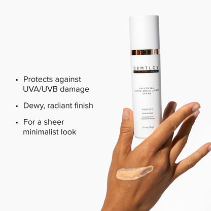 DRMTLGY Universal Tinted Moisturizer SPF 46 – Hydrating Dewy Tinted Sunscreen for Face with Zinc Oxide - Maple Wellness Supplements