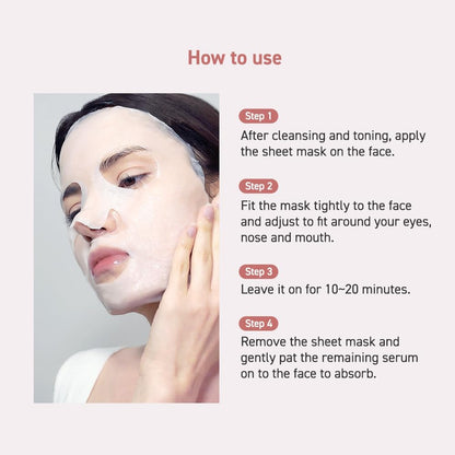DR.ORACLE PDRN Recipe Clear Mask, Skin-fitting sheet mask PDRN, hyaluronic acid, special self care, moist, rejuvenation, vitalizing, 500ppm, 180ml (6,1 fl. oz.), 1 box - 10 sheets - Maple Wellness Supplements