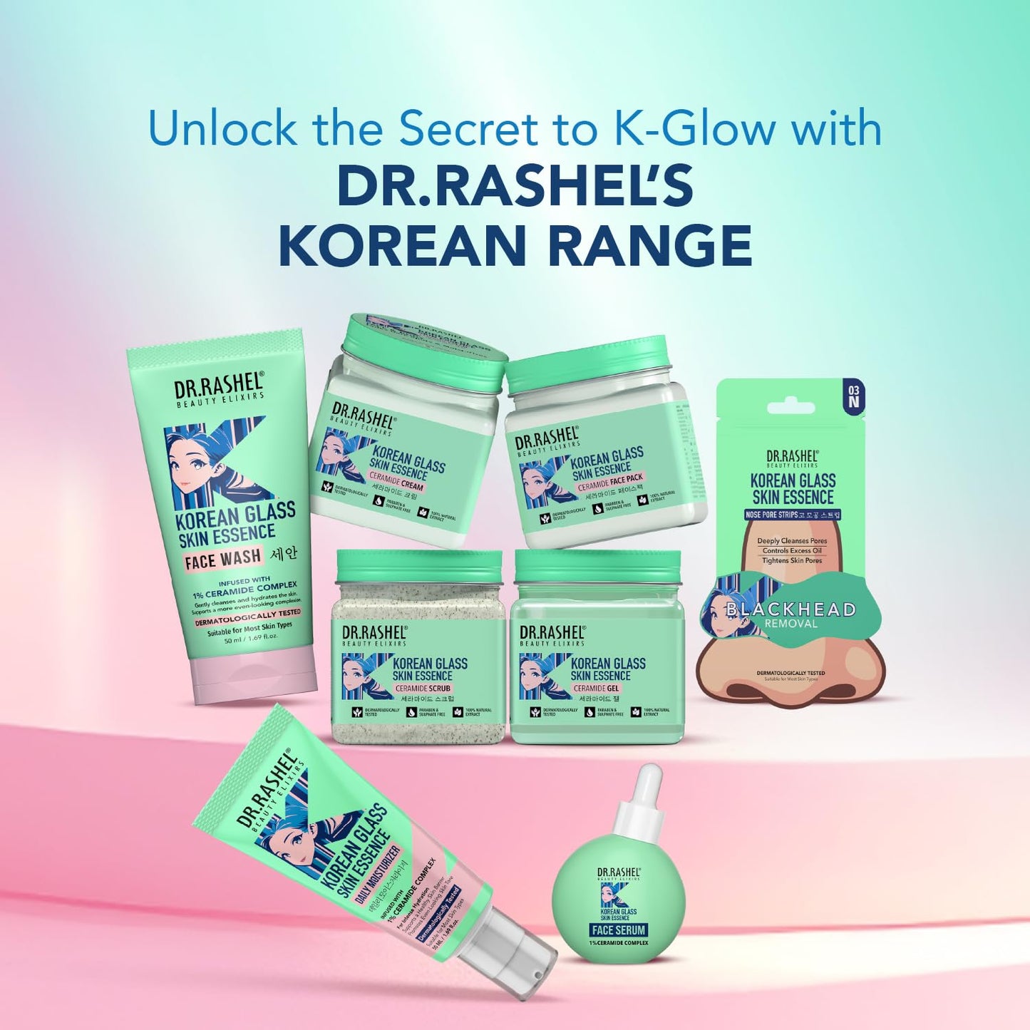 DR.RASHEL Korean Face & Body Scrub 12.84 Fl Oz With Rice Water & Ceramide For Glass skin Exfoliating Face Wash with Natural Extracts for Tan Removal, Blackhead Remover & Oil Control Cleanser - 380ml - Maple Wellness Supplements