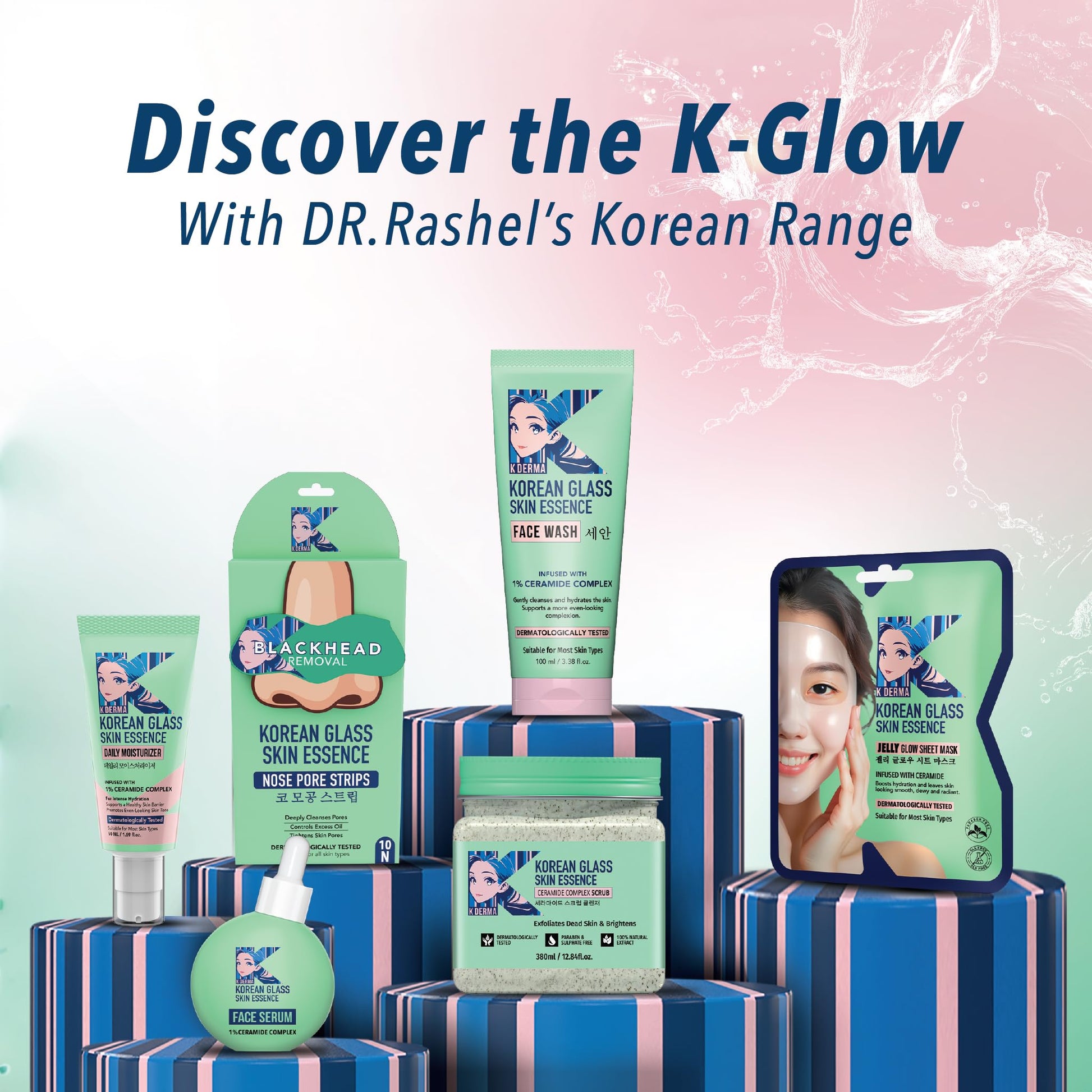 DR.RASHEL Korean Face Wash With Rice Water & 1% Ceramide Complex | Hydrating Gentle Cleanser for All Skin Types | 100 ml / 3.38 Fl Oz - Maple Wellness Supplements