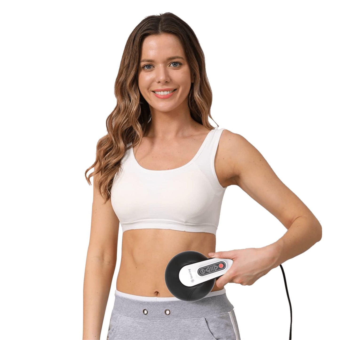 DS SAVORING Cellulite Massager with 8 Interchangeable Heads, Body Sculpting Machine for Lymphatic Drainage and Vibrating Fat Cellulite Remover, Portable and Easy to Use for Men and Women at Home - Maple Wellness Supplements