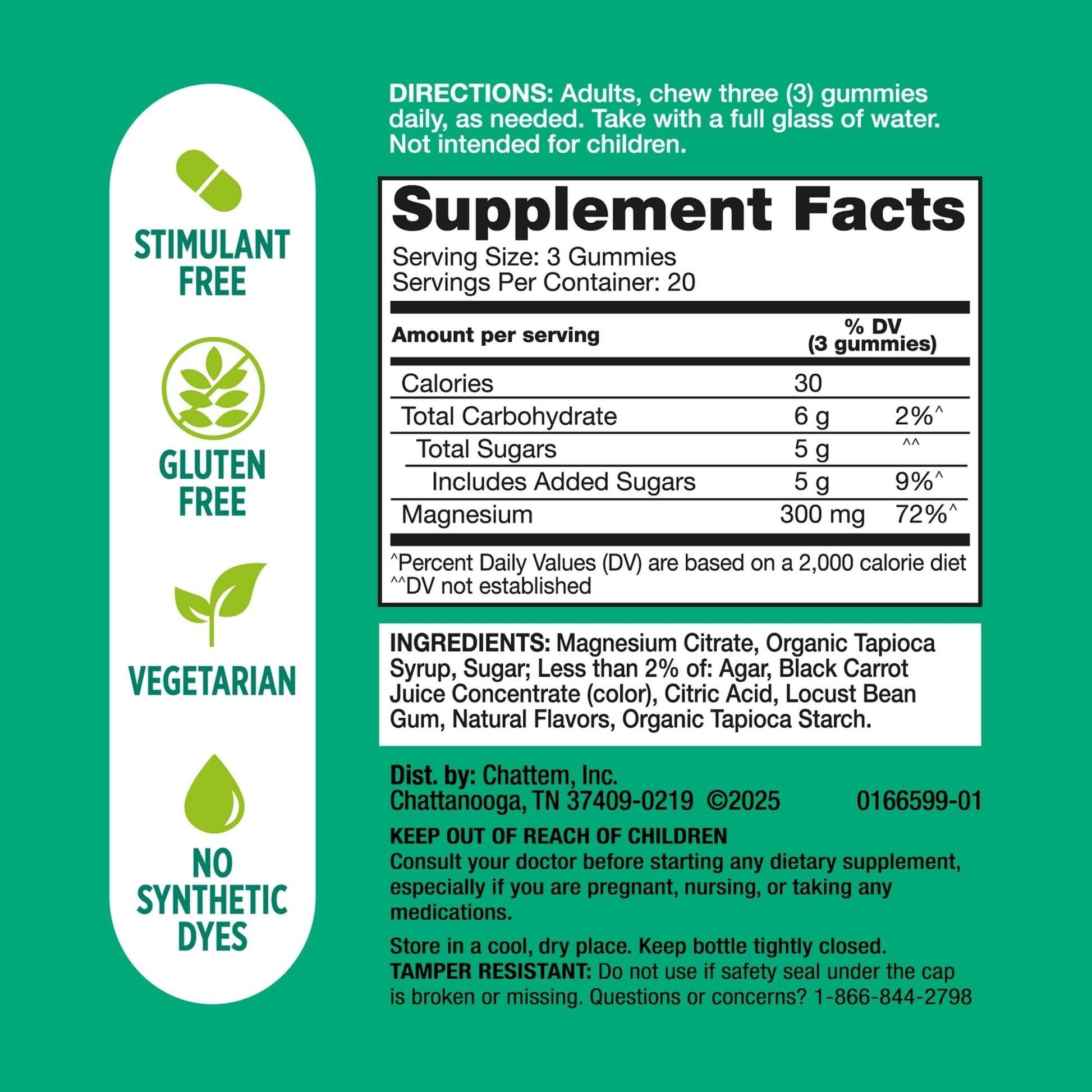 Dulcolax Daily Gut Support Gummies, Magnesium Formula, Stimulant-Free, Berry Flavor, 60 Count - Maple Wellness Supplements