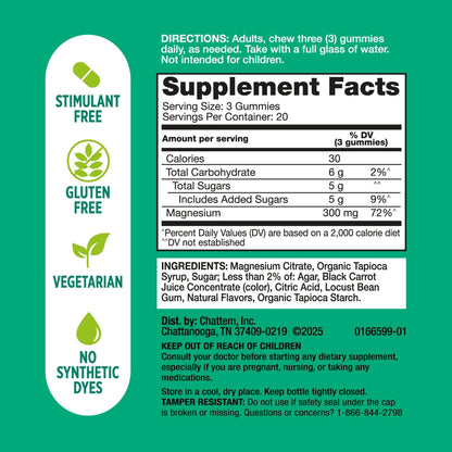 Dulcolax Daily Gut Support Gummies, Magnesium Formula, Stimulant-Free, Berry Flavor, 60 Count - Maple Wellness Supplements