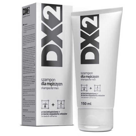 DX2, shampoo for men, against dandruff and hair loss, 150ml - Maple Wellness Supplements