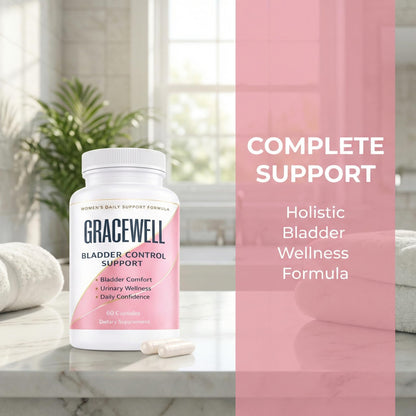 DXWXH Gracewell Bladder Wellness Supplement for Women & Men, Herbal Support with Asian Ginseng, Chinese Yam, Chinese Peony, Urinary Tract Health Formula, 60 Capsules (1) - Maple Wellness Supplements