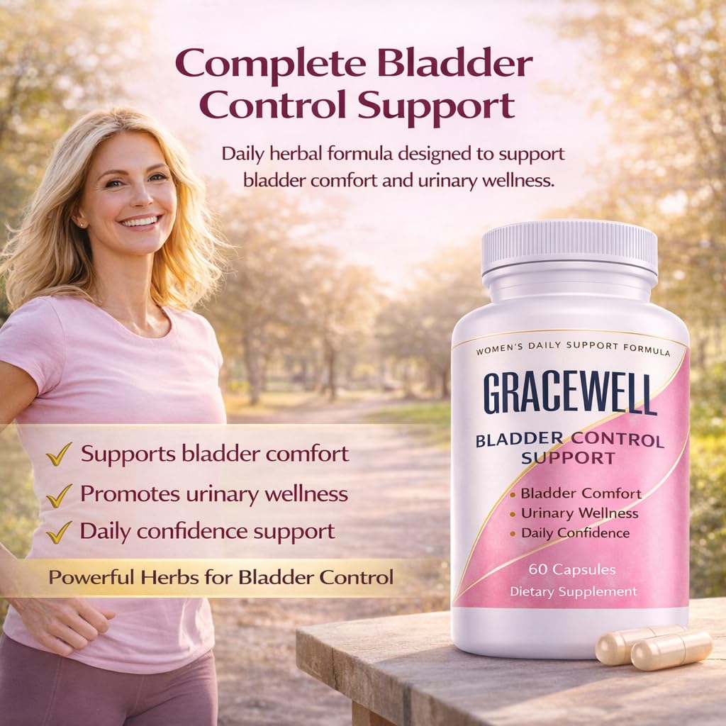 DXWXH Gracewell Bladder Wellness Supplement for Women & Men, Herbal Support with Asian Ginseng, Chinese Yam, Chinese Peony, Urinary Tract Health Formula, 60 Capsules (1) - Maple Wellness Supplements